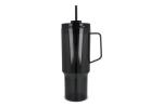 Miami mug with handle Transparent 1.2 L R-PET Transparent black