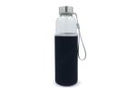 Water bottle glass with sleeve 500ml 