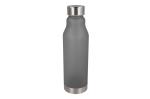 R-PET Flasche gefrostet 600ml Schwarz/weiss