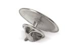 Metall Pin Ø20mm Silber matt