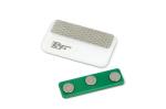 Namensschild mit Magnet 50x30mm Weiß