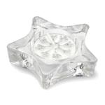 STARIO Star shaped candle holder Flat silver