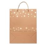 SPARKLE Gift paper bag with pattern Goldyellow