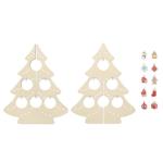 SILUETA Wooden Xmas tree decoration Timber