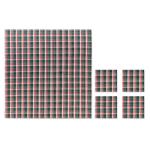 SANTABLE Chequer cotton tablecloth set Multicolor