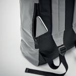 BRIGHT ROLLPACK Reflektierender Rucksack Silber matt