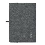 FELTBOOK DIN A5 Notizbuch RPET-Filz Steingrau