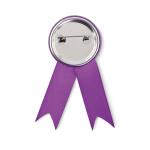 LAZO Ribbon style badge pin Purple