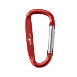 GANCHO Carabiner clip in aluminium Red