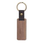 NAWKEY Schlüsselring Walnuss und PU Holz