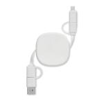 LINEA Einziehbares Ladekabel 60W Weiß