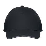 LUZCAP Baseball Kappe mit LED 220g/m² Schwarz