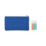 KIDDO Pencil case with markers Bright royal