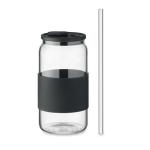 BOROSIP Trinkglas Borosilikat 550ml Schwarz