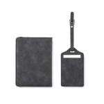 JETTAG Passport and luggage tag set Stone