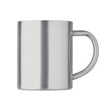 UTIL Recycled stainless steel mug Flat silver