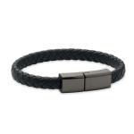 FAULETI CHARGE Braided bracelet cable type-C Black