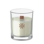 KIVAS WOOD Plant based wax candle 80 gr Transparent