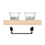 IRONDLE Teelichthalter-Set Holz