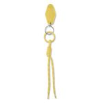 KEYBRAID Braided rope with tag keyring Yellow