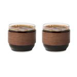 BOGOTA SET Coffee glass set walnut grip Timber