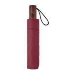 RAYNA FOLD 21" auto umbrella wood handle Burgundy