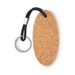 BOAT Floating cork key ring Black