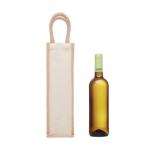 CAMPO DI VINO Flaschen-Geschenktasche Jute Beige