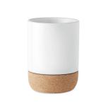 SUBCORK Sublimation mug with cork base White