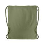 YUKI COLOUR Organic cotton drawstring bag Green