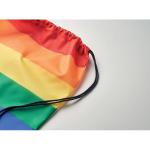 Rainbow RPET drawstring bag Multicolor