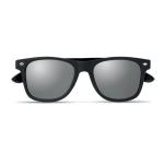 RHODOS Sunglasses with bamboo arms Shiny silver