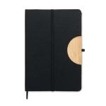 BLAMA A5 RPET notebook 80 lined Black