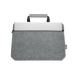 TAPLA RPET felt zippered laptop bag Convoy grey