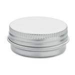 Vegan lip balm in round tin White