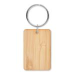 ANGLEBOO Rectangular bamboo key ring Timber