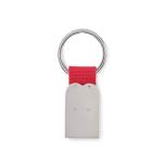 BONHEUR Heart metal key ring Red