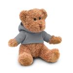 JOHNNY Teddy bear plus with hoodie Convoy grey