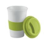 TRIBECA Ceramic mug w/ lid and sleeve Lime