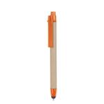 RECYTOUCH Recycled carton stylus pen Orange