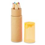 PETIT LAMBUT 6 coloured pencils Transparent orange