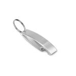 COLOUR TWICES Key ring bottle opener Silver