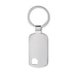 HOUSE KEY Key ring with house detail Flat silver
