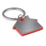 IMBA House shape plastic key ring 