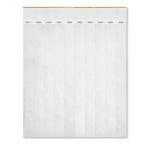  TYVEK One sheet of 10 wristbands White