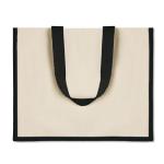 CAMPO DE FIORI Jute/Canvas Shopper Schwarz