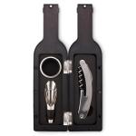 SETTIE Bottle shape wine set Black