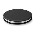 GLOW ROUND Round PU mirror Black