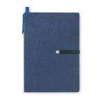 RECONOTE Notebook w/pen & memo pad Aztec blue