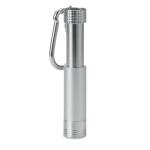 POP LIGHT Taschenlampe mit Karabiner Silber